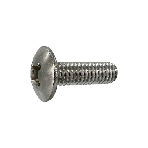 #1/4"-20 x 1"  Phillips Truss Head Machine Screw, Stainless Steel