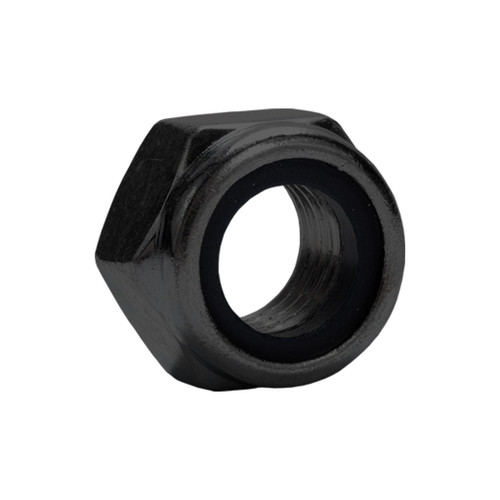 M5-.80 Nylon Insert Lock Nut, Black Oxide