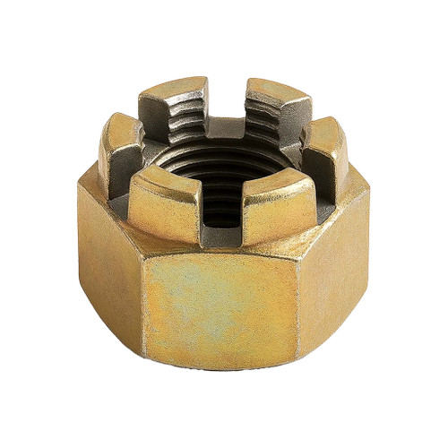 #10‑32 x 3/8" Self‑Locking Slotted Nut, Carbon Steel