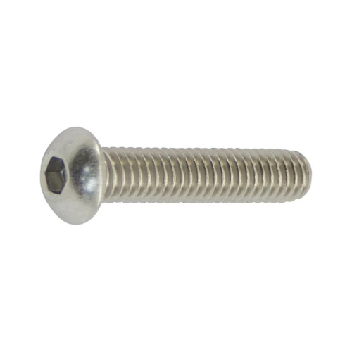 M8-1.25 x 40 mm Button Head Socket Cap Screw, Stainless Steel