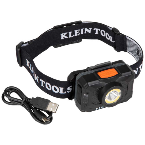 Rechargeable 2 Color LED Headlamp with Adjustable Strap