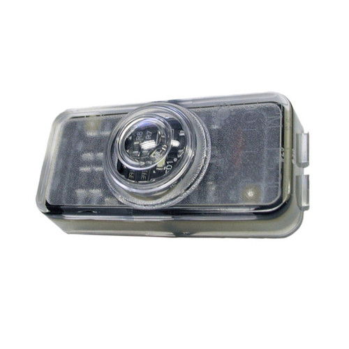 9-32 VDC, Rectangle LED License Plate/Utility Light Clear