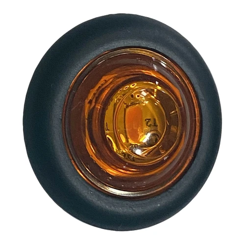 LED Marker/ Clearance, PC-Rated, Round, 0.75", amber