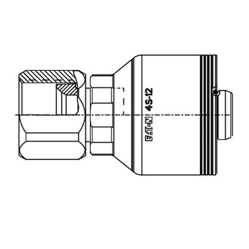 -10 Hose x -10 End, Female JIC/37 deg Swivel, Straight, 4S Series