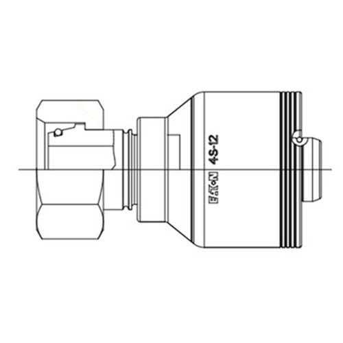 -16 Hose x -25 End, Female Swivel DIN 24 deg Seat, Straight (Light), 4S Series