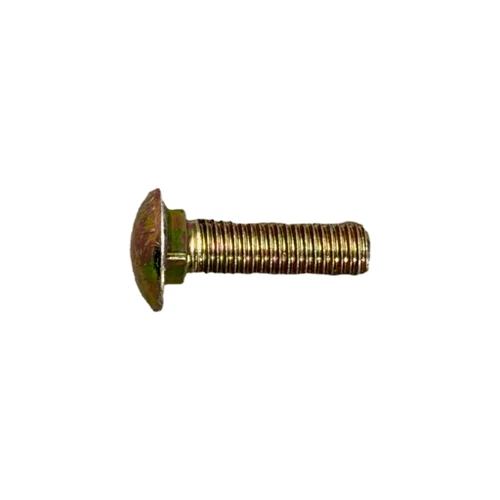 M10-1.50 x 50 mm Carriage Bolt, Class 8.8, Yellow Zinc Plated Finish