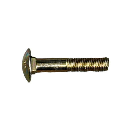 M12-1.75 x 50 mm Carriage Bolt, Class 8.8, Yellow Zinc Plated Finish