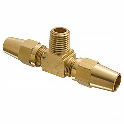 Male Branch Tee, Copper Tubing Air Brake Fitting