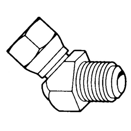 45 deg Swivel Elbow Female 45 SAE to Male 45 SAE