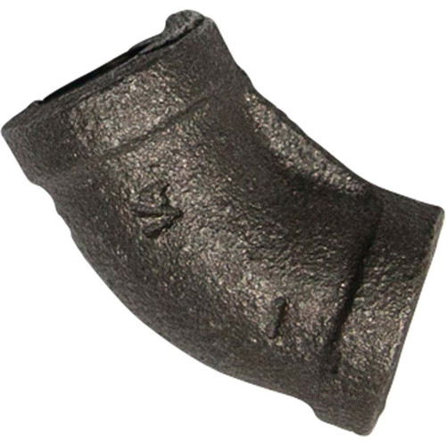 Black, 45 deg Elbow