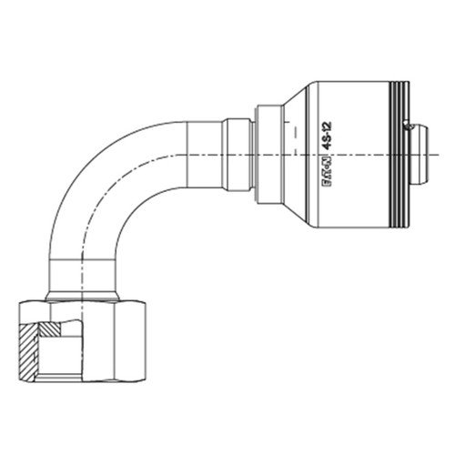 Female ORS Swivel (FRB), 90 deg Elbow
