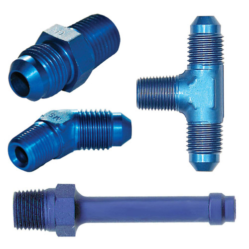 Pipe To 37 deg Flare, Aviation Aluminum Hydraulic