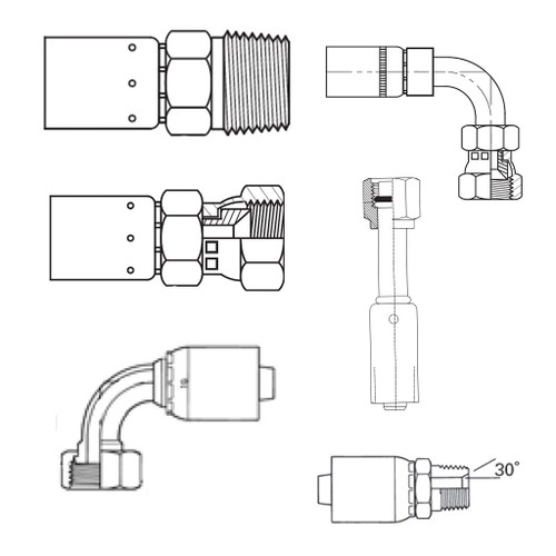 Crimp Hose Fittings