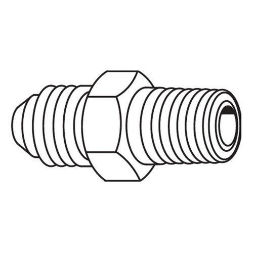 Male Connector, JIC 37 deg SS
