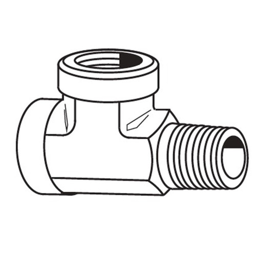 Male Run Tee, Steel Hose Adapters