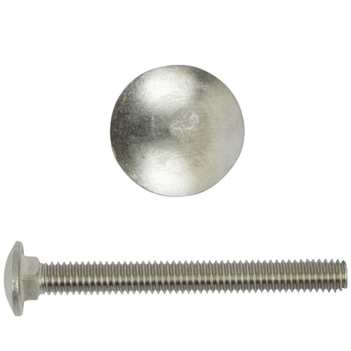 Carriage Bolts, Coarse 18-8 Stainless Steel