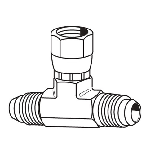 Swivel Nut Branch Tee, JIC 37 deg