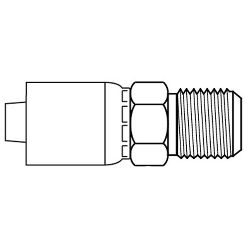 SAE 45 deg Flare Male Rigid, 'Z' Series