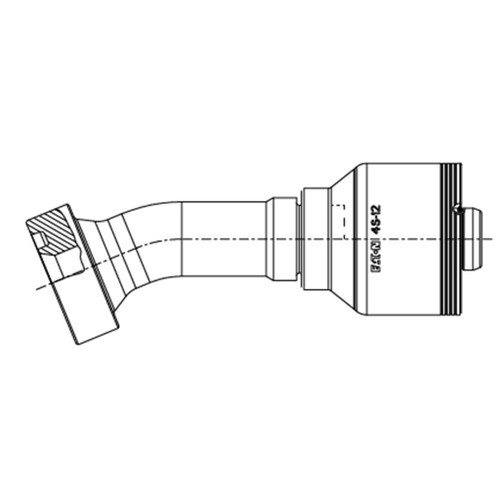 CAT Flange (CTD), 22.5 deg Elbow