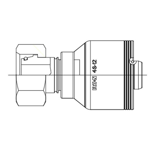 Female Swivel DIN 24 seat(DL) l.Rh Light Straight