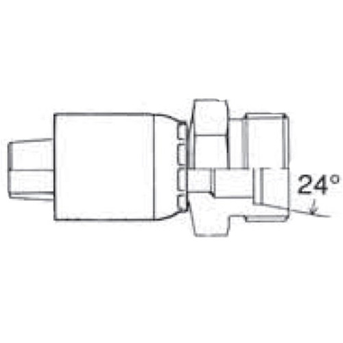 Male DIN 24 deg Seat s.Rh (Heavy), 'Z' Series