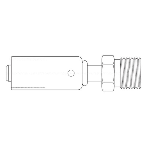 Bumped Tube O-Ring Male Rigid, 757 'E' Series