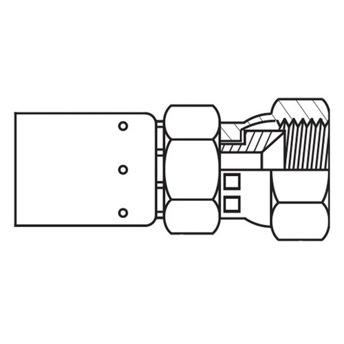 Female Swivel 30 deg Flare, 069 'E' Series