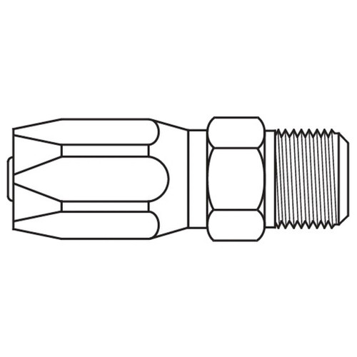 JIC 37 deg Male Rigid, 104 'N' Series