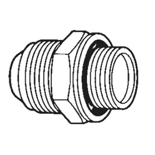 Male JIC 37 to Male Metric Straight Thread Connect