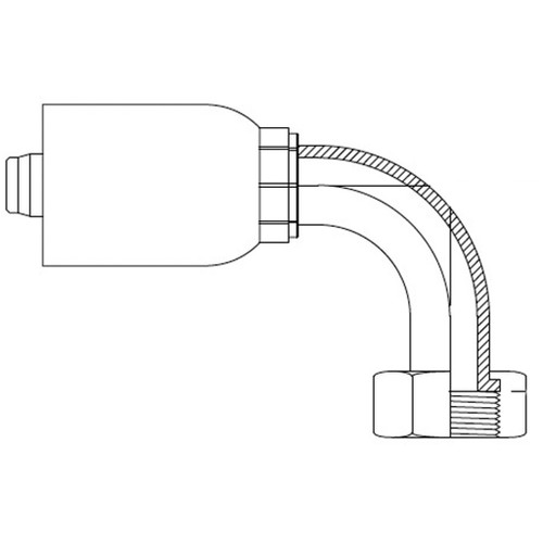 FOR-SEAL Swivel 90 deg Elbow, 4SP/6SP Series