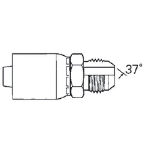 JIC 37 deg Male Rigid, 'Z' Series