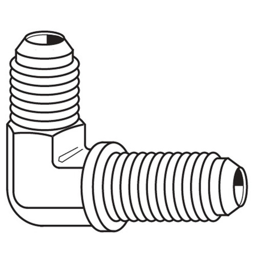 90 deg Bulkhead Union Elbow, JIC 37 deg