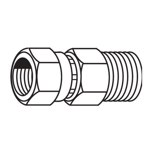 Female 37 deg JIC Swivel to Male Pipe Adapter