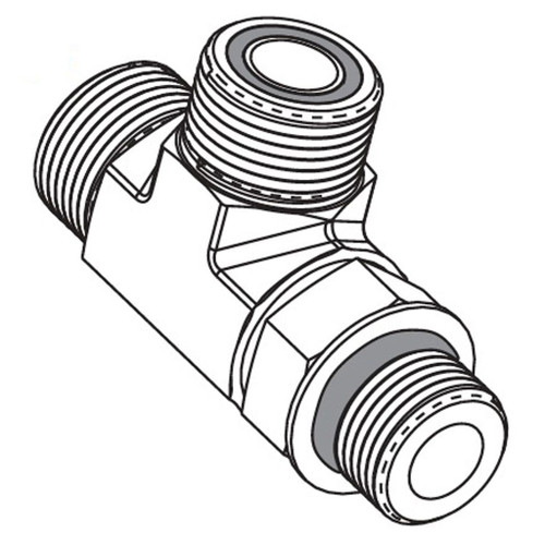 Straight Thread Run Tee, For-Seal