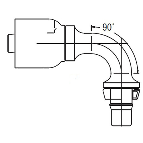 STC Male 90 deg Tube Elbow, 'Z' Series