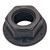 1/2"-13 Flange Lock Nut, Zinc Plated 1/2"-13