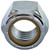 1/4"-28 Nylon Insert Lock Nut, Zinc Plated 1/4"-28