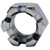 1/2"-13 Slotted Hex Nut, Zinc Plated 1/2"-13