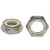 7/16"-14 Low Profile Nylon Insert Self-locking Nut, Zinc Plated 7/16"-14