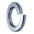 M12 Split Lock Washer, Yellow Zinc M12