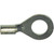 16-14 AWG, Ring, 1/4" Stud, Copper Non-Insulated Brazed Seam 16-14