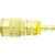 M-Style Coupler - 1/4" Push-On Hose Barb - Plated Steel M-Style