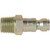 T Style Plug - 1/4" NTP Male - Plated Steel T