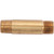 3/8 MPT x 2.50 Length, Brass Pipe Long Nipple - 3329X6 3/8