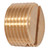 3/8 MPT, Brass Pipe Slotted Plug - 3150X6 3/8