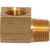 1/8 FPT* x 1/8" MPT**, Brass Pipe 90 deg Street Elbow - 3400X2W 1/8