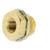 1/4 FPT x 0.94 L, Brass Pipe Bulkhead Coupling, Style 1 - 1345 1/4