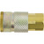 3/8" FPT Milton T-Style Tru-Flate/Parker interchange Series Couplers, Plated Steel 3/8"