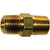 1/16 MPT x 1/16 MPT, Brass Pipe Hex Nipple - 3325X1 1/16