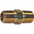 1/4 MPT x 1/4" MPT, Brass Pipe Hex Nipple - 3325X4 1/4